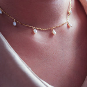 Pearl Tag Necklace