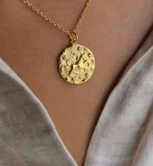 Taurus Zodiac Necklace