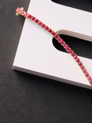 Ruby Tennis Bracelet