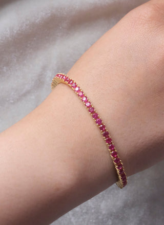 Ruby Tennis Bracelet