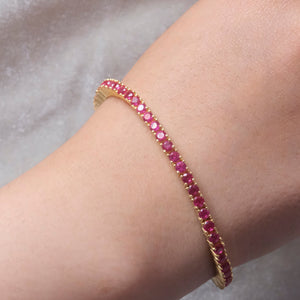 Ruby Tennis Bracelet