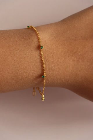 Emerald Drop Bracelet