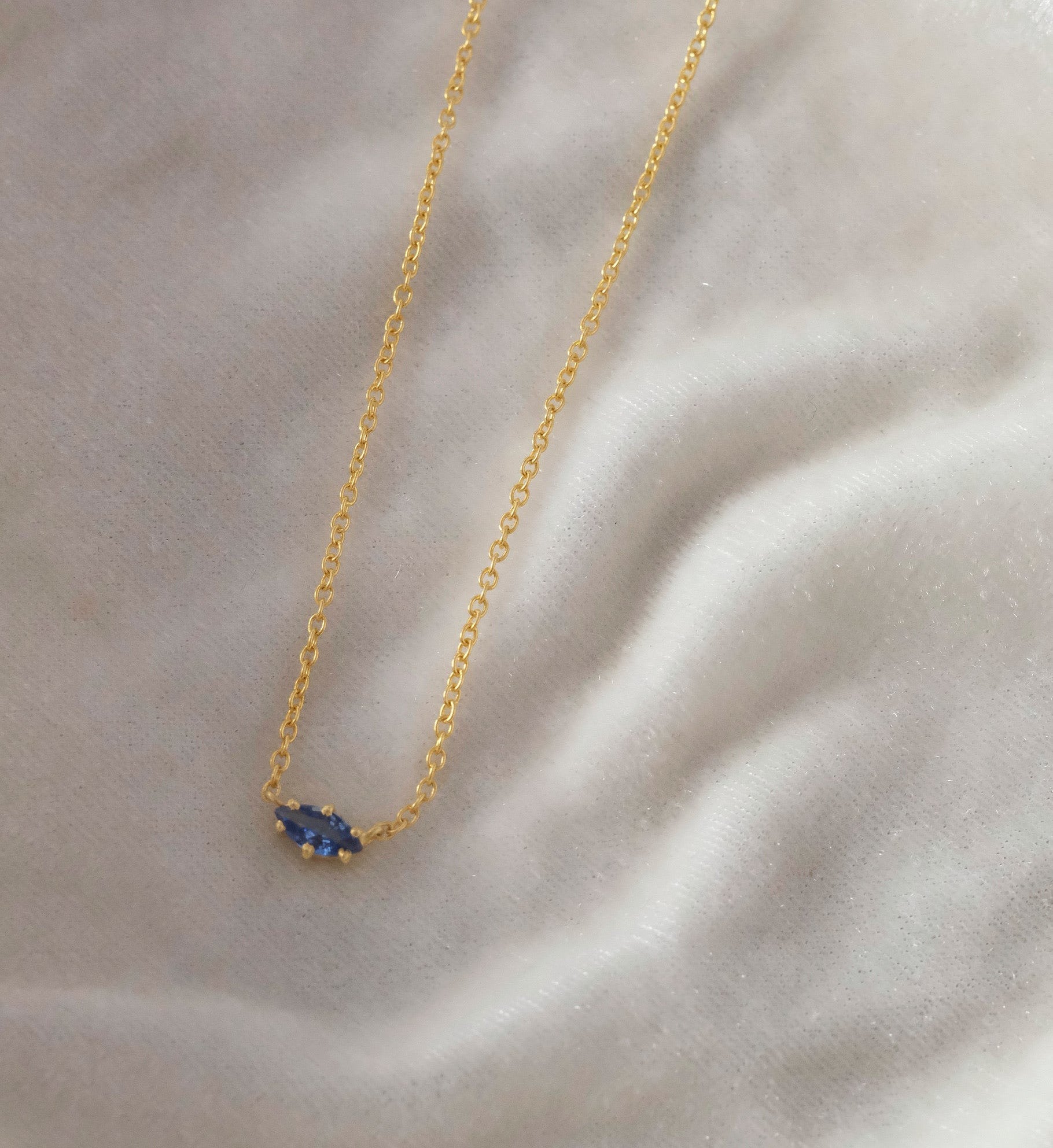 Marquise Sapphire Necklace