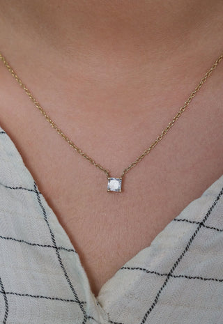 Square Diamond Necklace