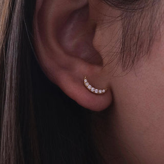 Diamond Lunar Studs