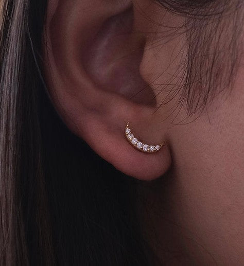 Diamond Lunar Studs