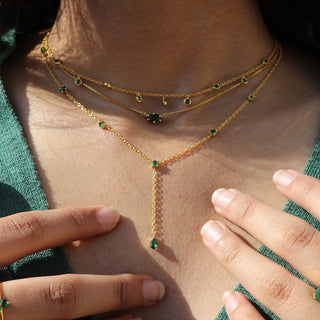 Marquise Emerald Necklace