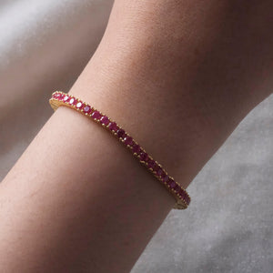 Ruby Tennis Bracelet