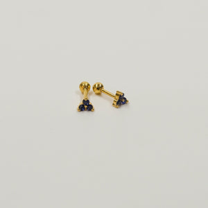 Sapphire Trio Studs