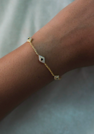 Evil Eye Diamond Bracelet