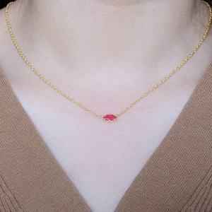 Marquise Ruby Necklace