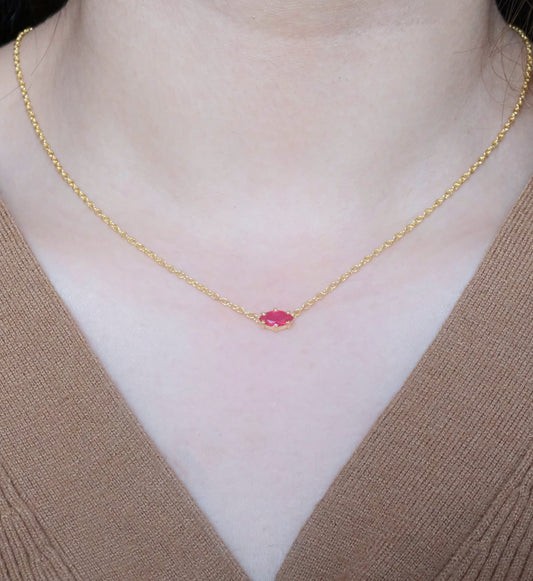 Marquise Ruby Necklace