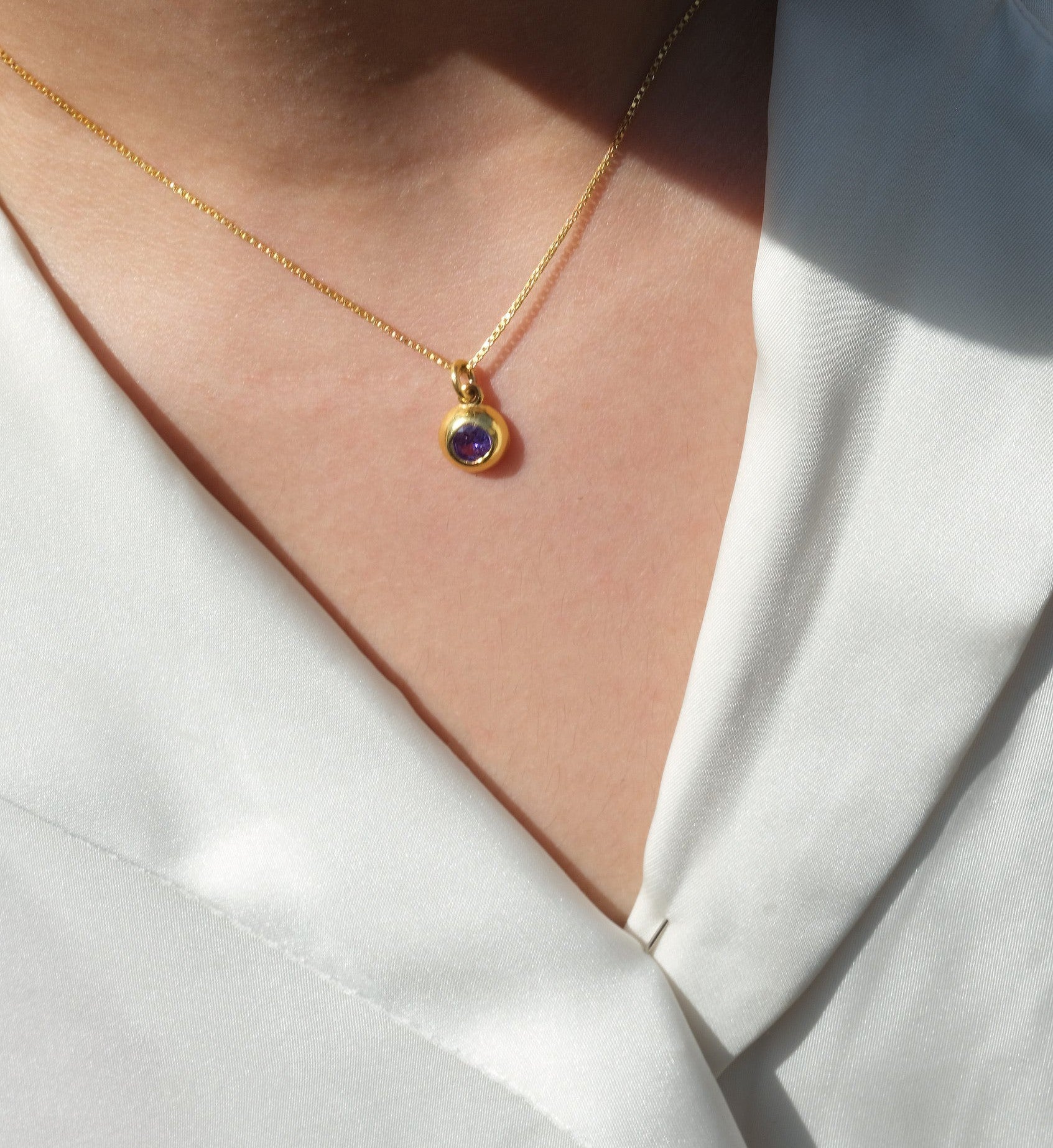 February Birthstone Necklace