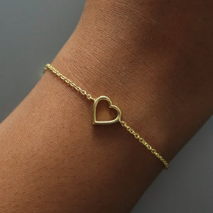 Hollow Heart Bracelet