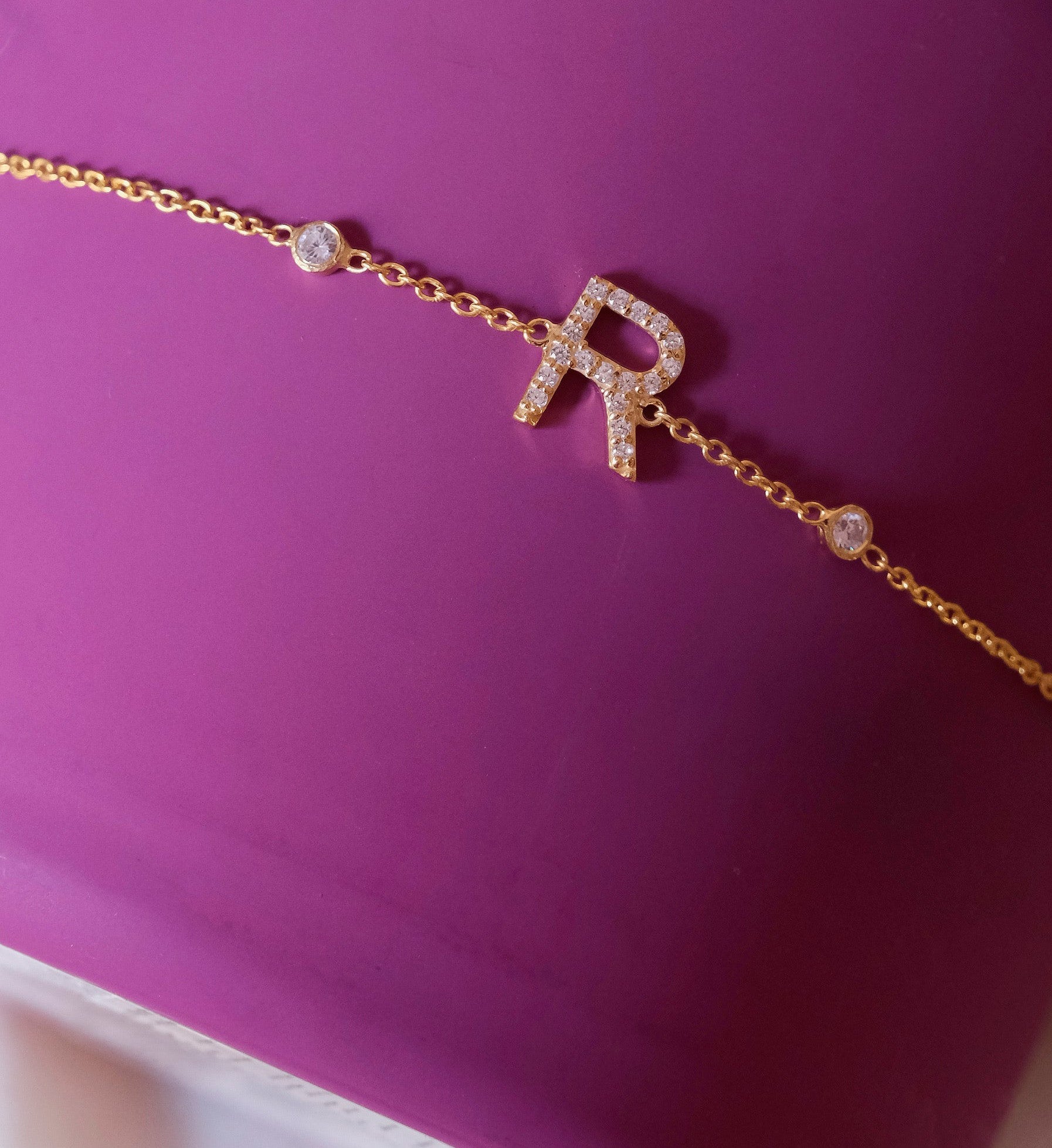 Single Letter Bracelet