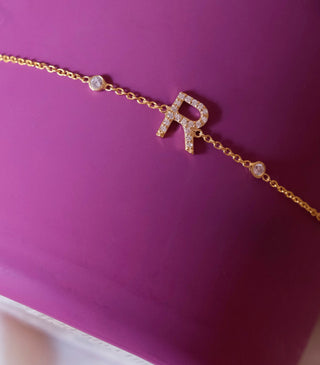 Single Letter Bracelet