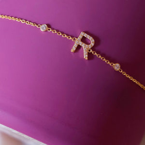 Single Letter Bracelet