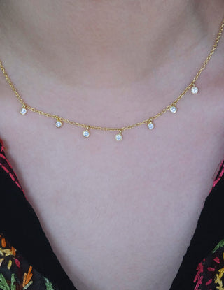 Diamond Droplet Necklace