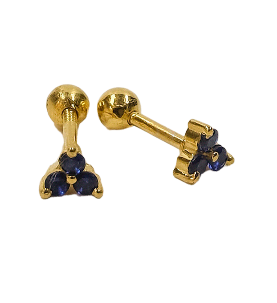 Sapphire Trio Studs