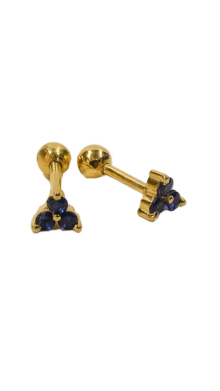 Sapphire Trio Studs