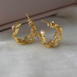 Wrist Watch Hoop Earring