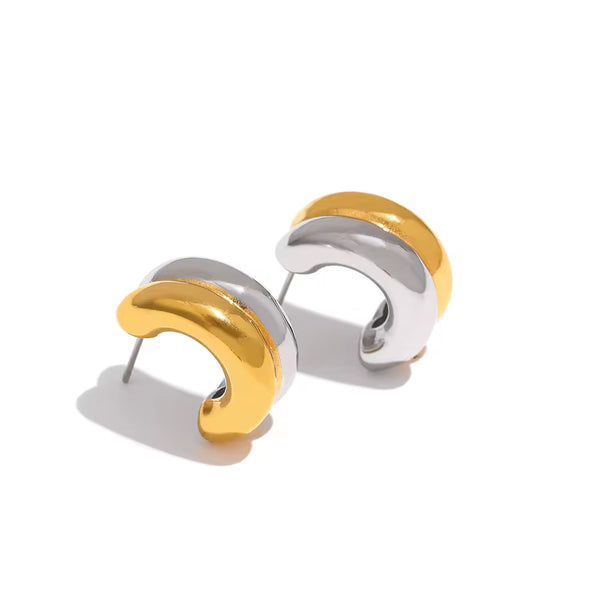 Dual Miya Hoops-Anushka Jain Jewellery