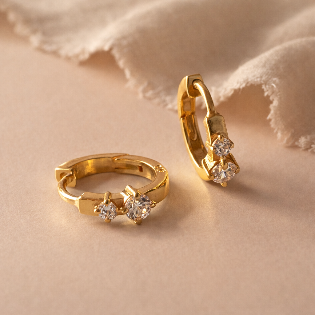 Duo Diamond Mini Huggie-Anushka Jain Jewellery