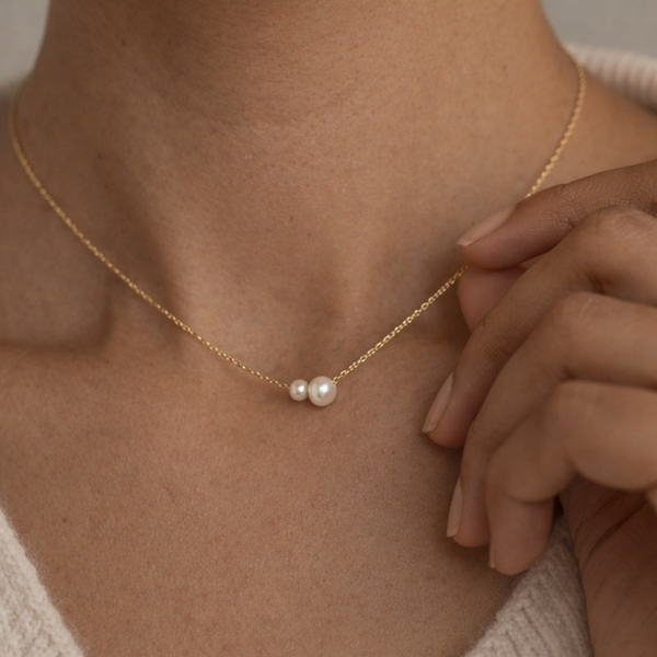 Duo Pearl Necklace-Anushka Jain Jewellery