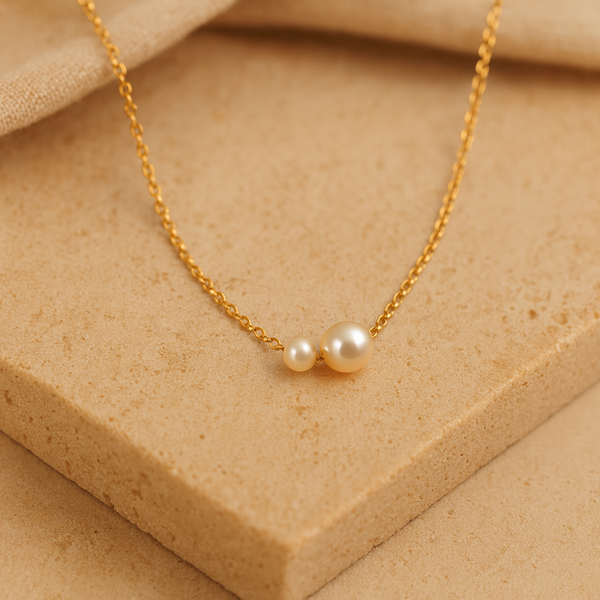 Duo Pearl Necklace-Anushka Jain Jewellery