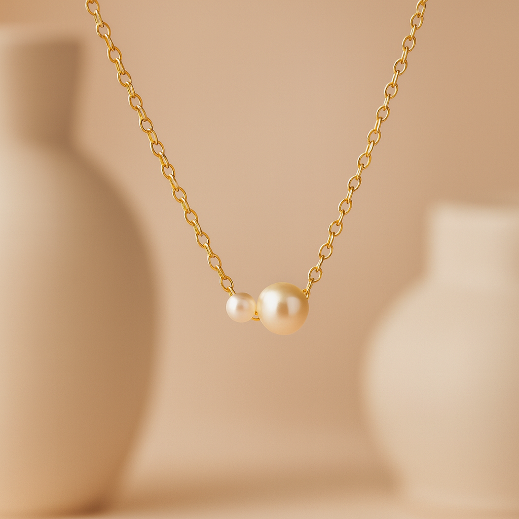 Duo Pearl Necklace-Anushka Jain Jewellery