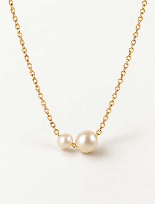 Duo Pearl Necklace