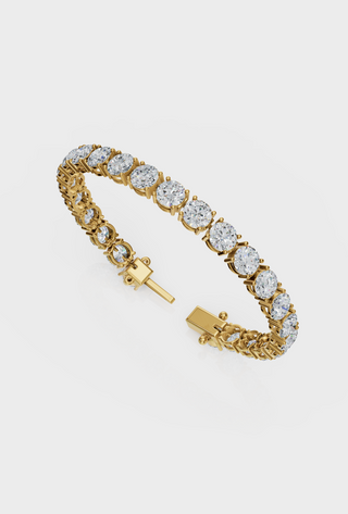 14K Tennis Bracelet 14K Yellow Gold / 7