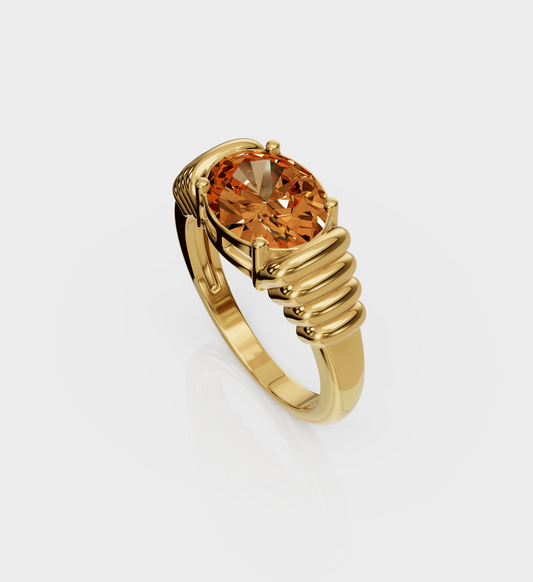 Citrine Sunset Ring