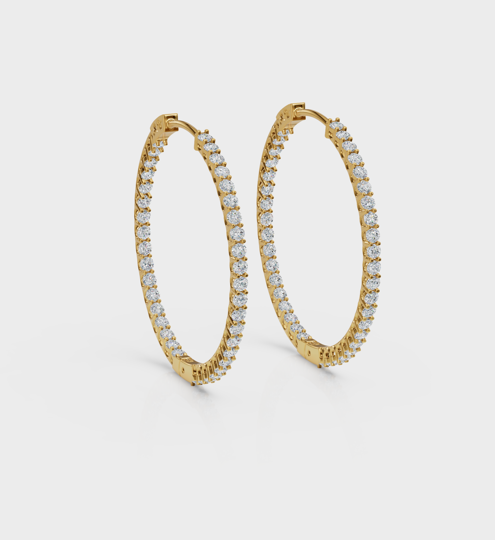 Inside Out Hoop Earring