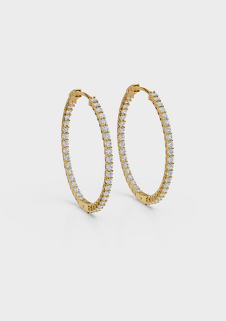 Inside Out Hoop Earring