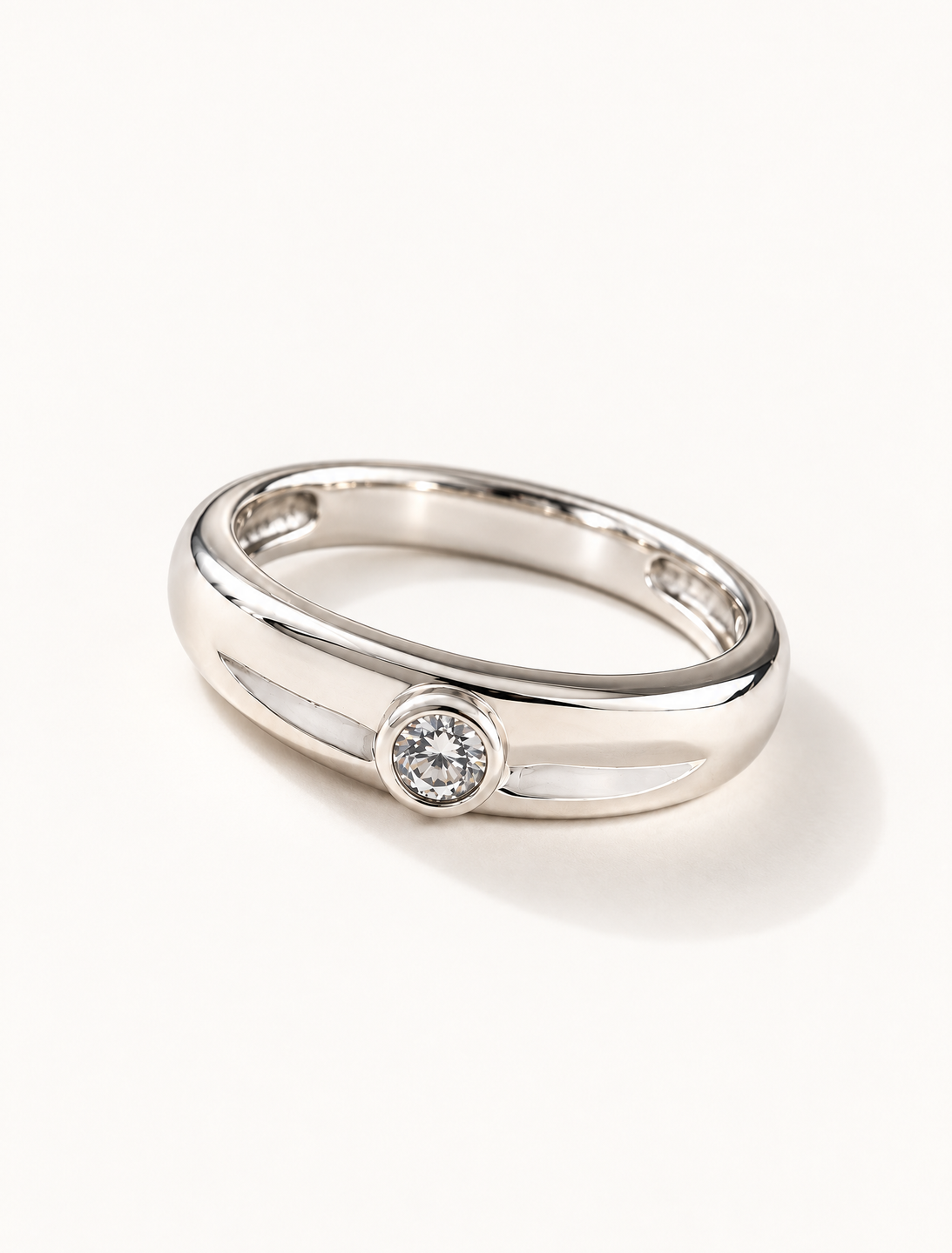 Elara Bezel Solitaire Ring