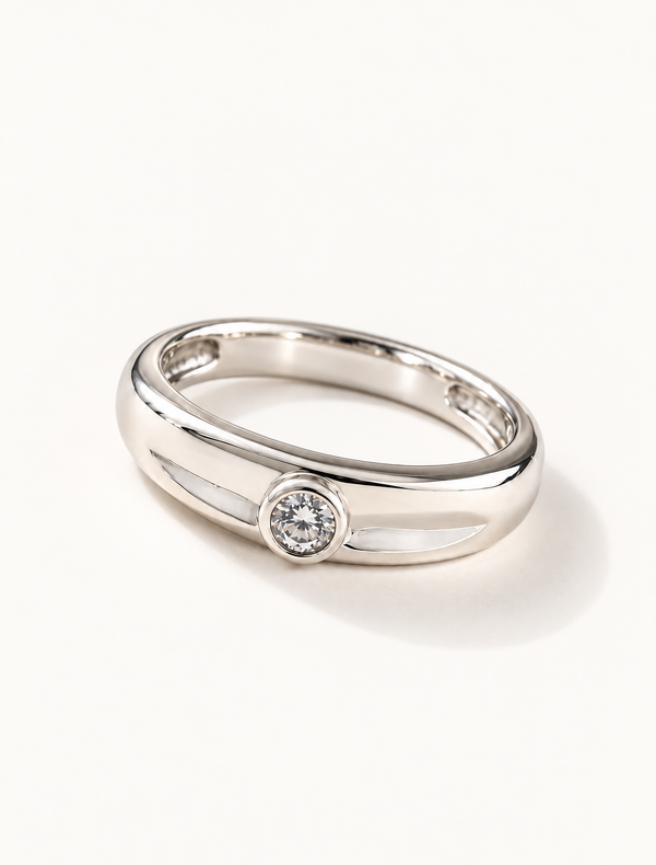 Elara Bezel Solitaire Ring