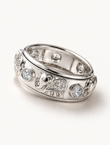 Elephant Charm Band Ring