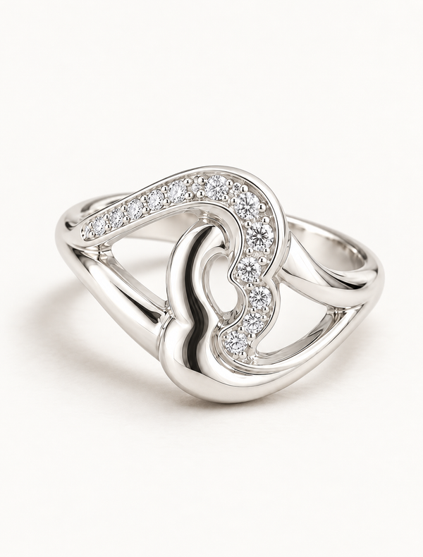 Elowen Twist Solitaire Ring