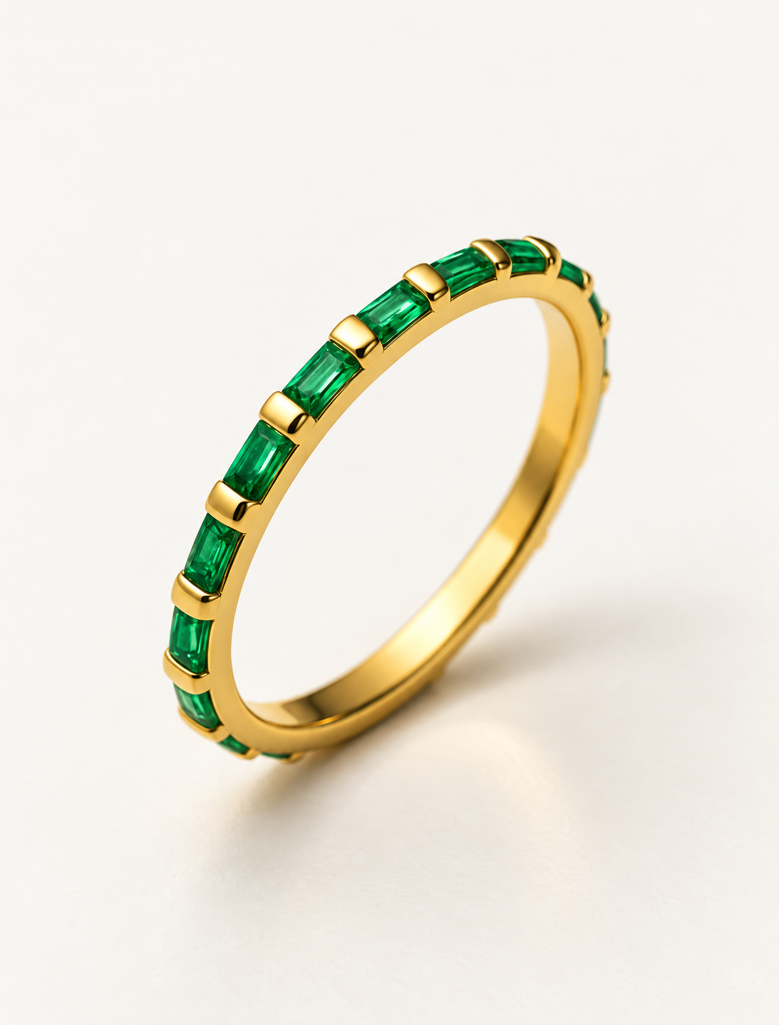 Emerald Baguette Bliss Ring