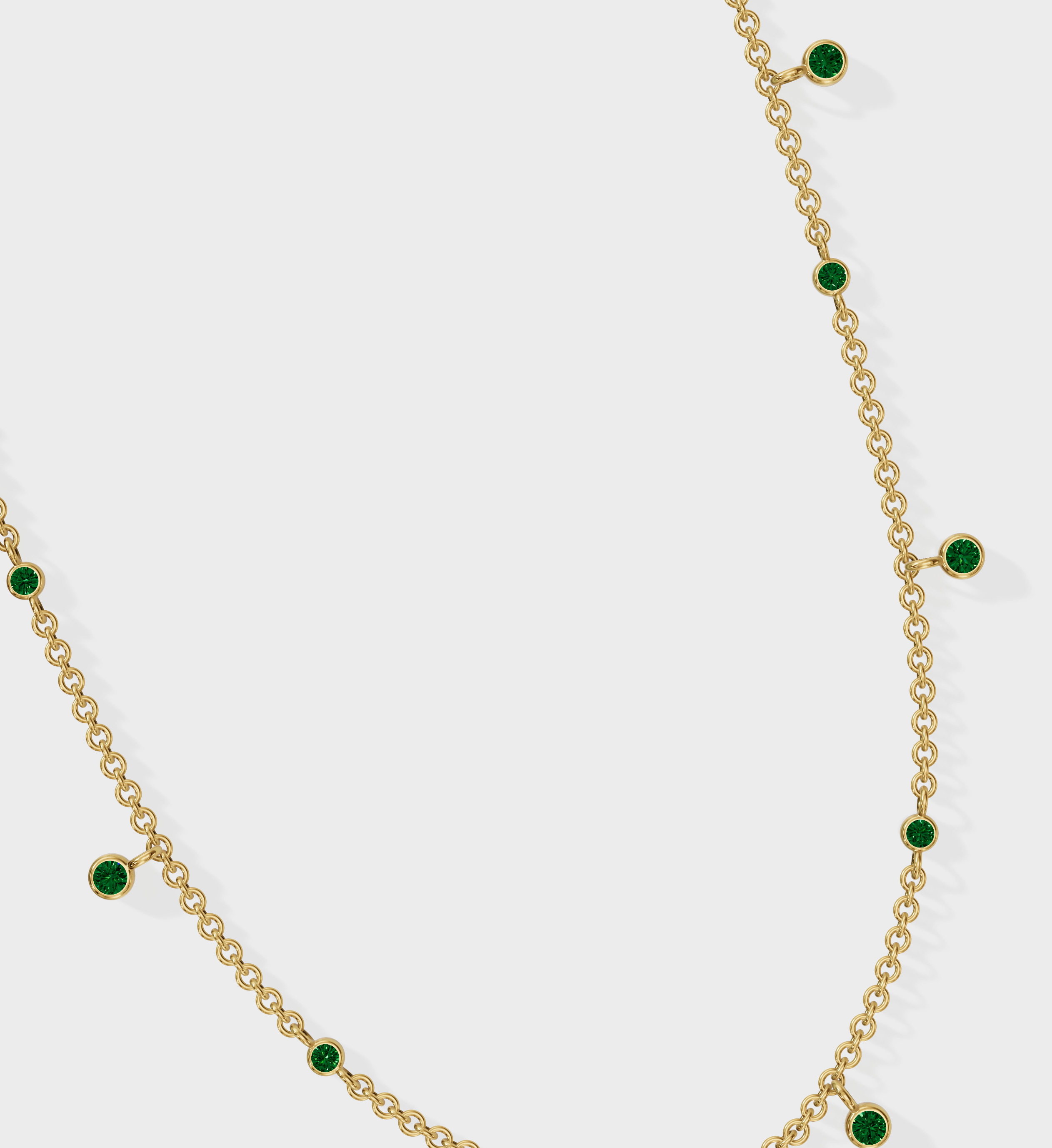 Emerald Drop Necklace-Pendants-Anushka Jain Jewellery