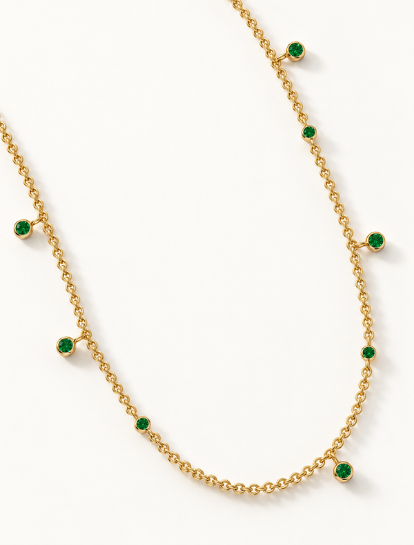 Emerald Drop Necklace