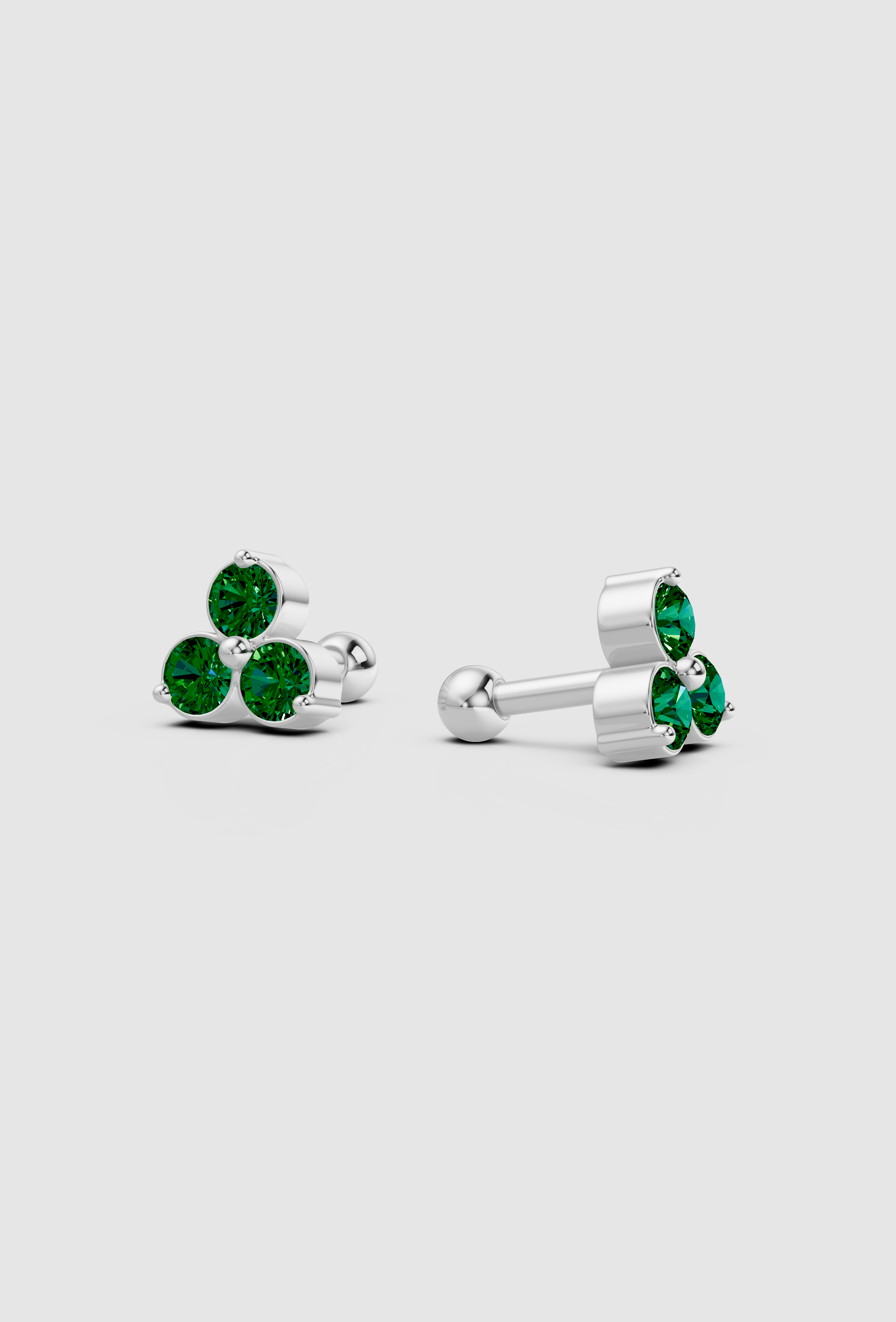 Emerald Trio Studs-Studs-Anushka Jain Jewellery