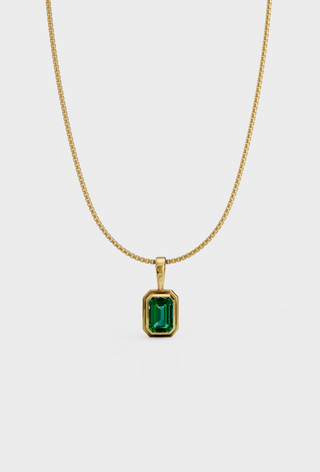 Emerald Charm Necklace