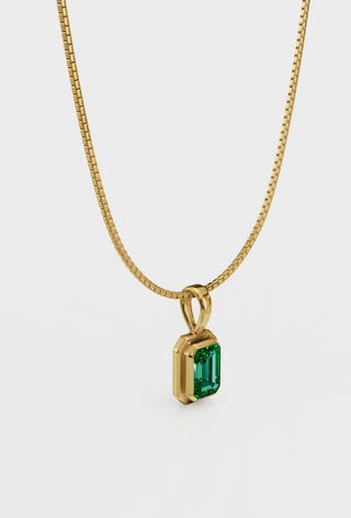 Emerald Charm Necklace