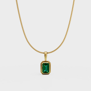 Emerald Charm Necklace