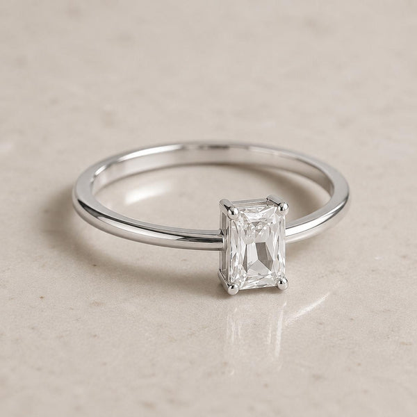 Emerald Cut Diamond Ring