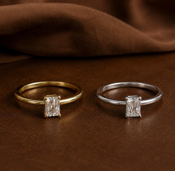 Emerald Cut Diamond Ring