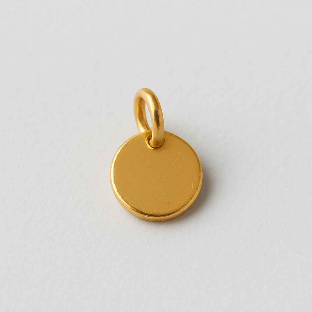 Engravable Coin Charm-Charms-Anushka Jain Jewellery