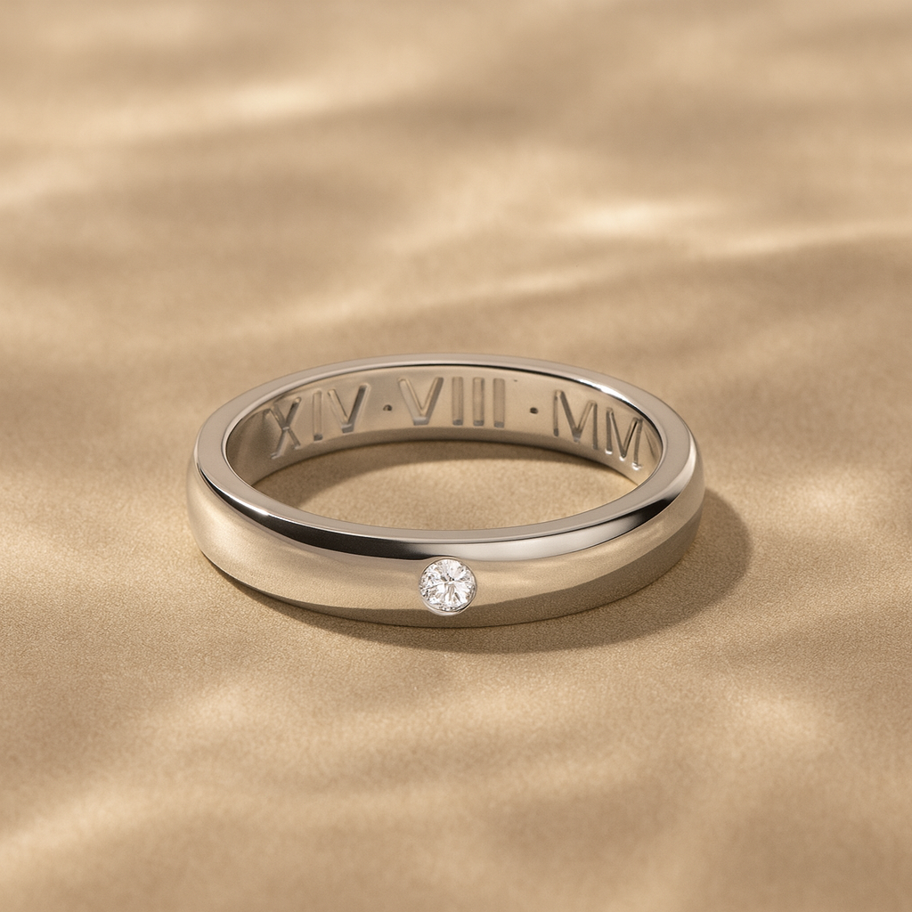 Engrave Diamond Ring-Rings-Anushka Jain Jewellery